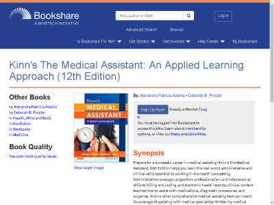 Thumbnail for Kinn's The Medical Assistant: An Applied Learning Approach (12th Edition) resource