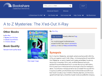 Thumbnail for A to Z Mysteries: The X'ed-Out X-Ray resource