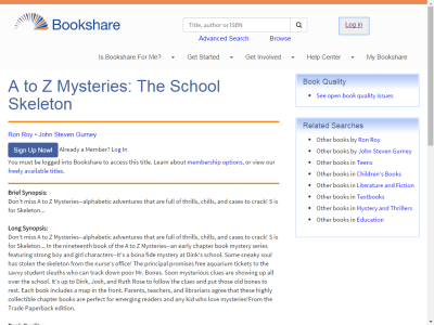 Thumbnail for A to Z Mysteries: The School Skeleton resource