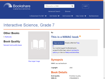 Thumbnail for Interactive Science, Grade 7 resource