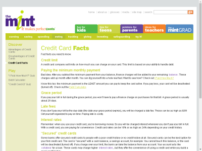 Thumbnail for Credit Card Facts resource