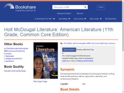 Thumbnail for Holt McDougal Literature: American Literature (11th Grade, Common Core Edition) resource