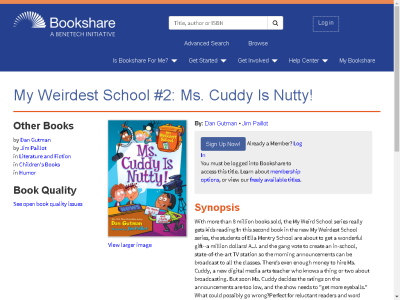 Thumbnail for My Weirdest School #2: Ms. Cuddy Is Nutty! resource