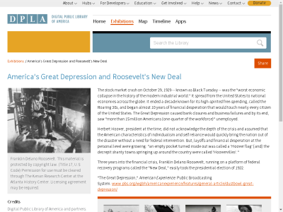 Thumbnail for America's Great Depression and Roosevelt's New Deal resource