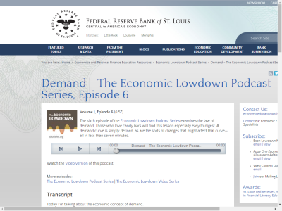 Thumbnail for Demand - The Economic Lowdown Podcast Series, Episode 6 resource