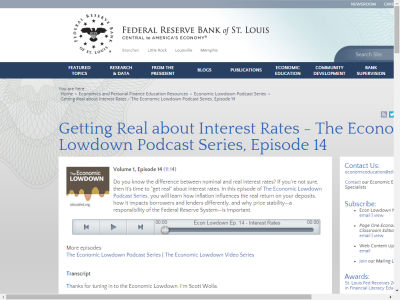 Thumbnail for Getting Real about Interest Rates - The Economic Lowdown Podcast Series, Episode 14 resource