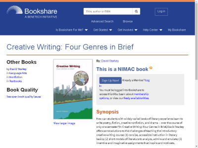 Thumbnail for Creative Writing: Four Genres in Brief resource
