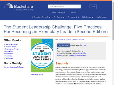 Thumbnail for The Student Leadership Challenge: Five Practices For Becoming an Exemplary Leader (Second Edition) resource