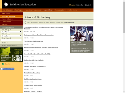 Thumbnail for Smithsonian Education - Science & Technology resource