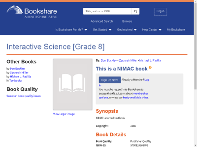 Thumbnail for Interactive Science [Grade 8] resource