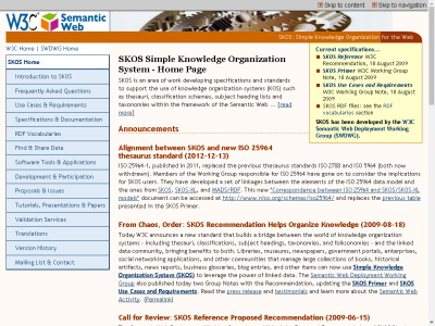Thumbnail for SKOS Simple Knowledge Organization System resource