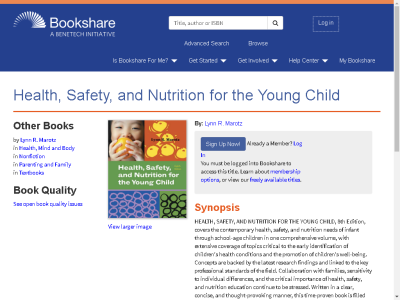 Thumbnail for Health, Safety, and Nutrition for the Young Child resource