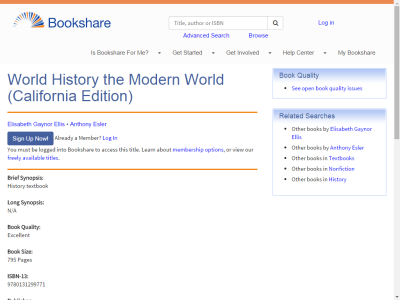Thumbnail for World History the Modern World (California Edition) resource