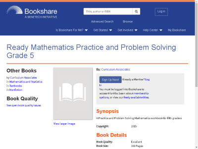 Thumbnail for Ready Mathematics Practice and Problem Solving Grade 5 resource