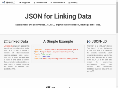 Thumbnail for JSON for Linking Data resource