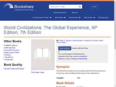 Thumbnail for World Civililzations: The Global Experience, AP Edition, 7th Edition resource