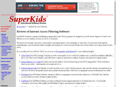 Thumbnail for Reviews of Internet Access Filtering Software resource
