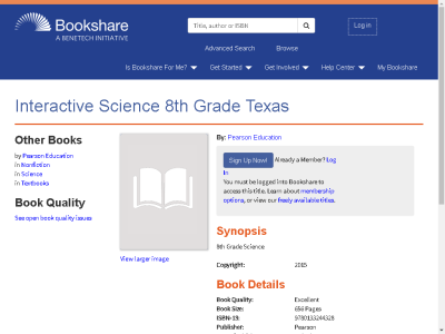 Thumbnail for Interactive Science 8th Grade Texas resource