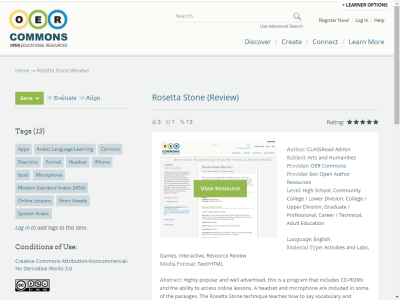 Thumbnail for Rosetta Stone (Review) resource