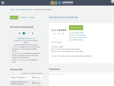 Thumbnail for Introduction to Probability resource