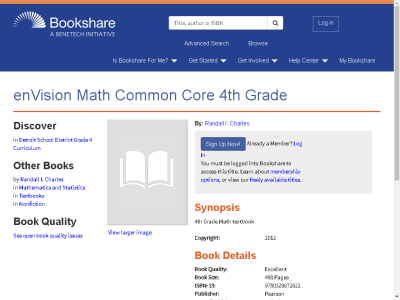 Thumbnail for enVision Math Common Core 4th Grade resource
