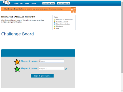 Thumbnail for FIGURATIVE LANGUAGE JEOPARDY resource