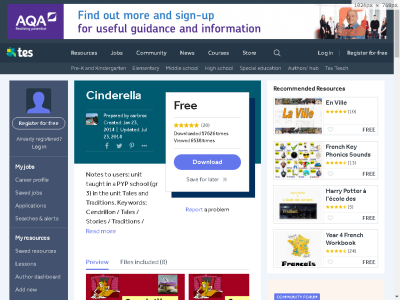 Thumbnail for Cinderella resource