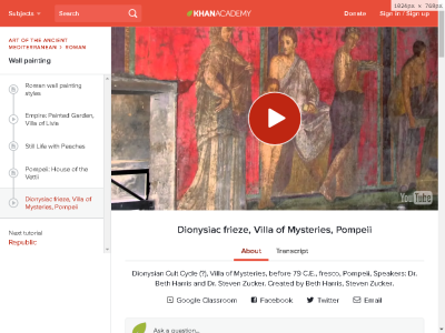 Thumbnail for Dionysiac frieze, Villa of Mysteries, Pompeii resource