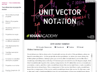 Thumbnail for Unit vector notation resource