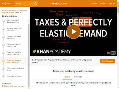Thumbnail for Taxes and perfectly elastic demand resource