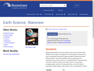 Thumbnail for Earth Science: Stareview resource