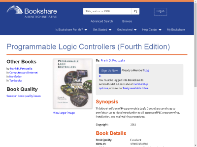 Thumbnail for Programmable Logic Controllers (Fourth Edition) resource