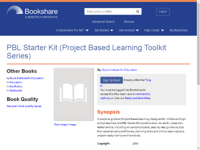 Thumbnail for PBL Starter Kit (Project Based Learning Toolkit Series) resource