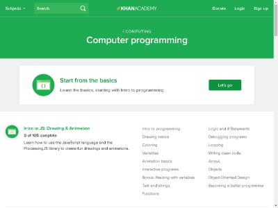 Thumbnail for Computer Programming with Khan Academy resource