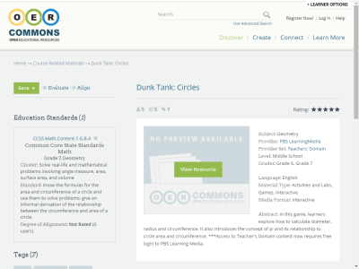 Thumbnail for Dunk Tank: Circles resource