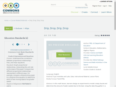 Thumbnail for Drip, Drop, Drip, Drop resource