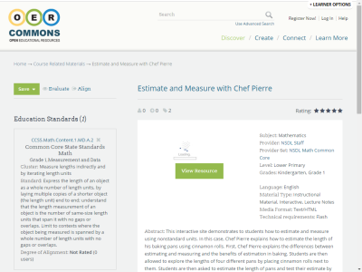 Thumbnail for Estimate and Measure with Chef Pierre resource
