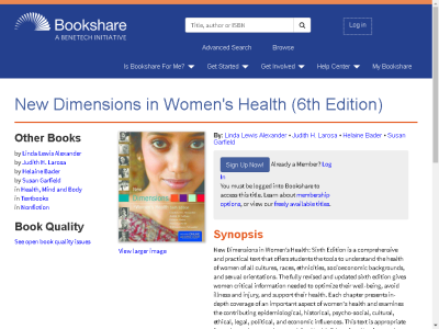 Thumbnail for New Dimensions in Women's Health (6th Edition) resource