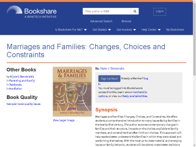 Thumbnail for Marriages and Families: Changes, Choices and Constraints resource