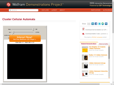 Thumbnail for Cluster Cellular Automata resource