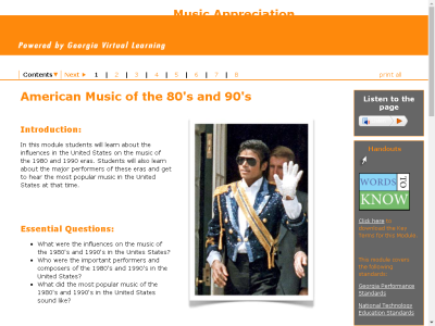 Thumbnail for Music Appreciation : American Music of the 80's and 90's resource