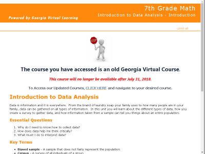 Thumbnail for 7th Grade Math : Introduction to Data Analysis - Introduction resource