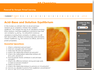 Thumbnail for AP Chemistry : Acid-Base and Solution Equilibrium resource