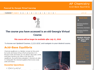 Thumbnail for AP Chemistry : Acid-Base Equilibria resource