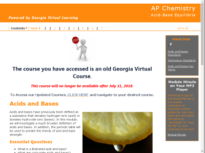 Thumbnail for AP Chemistry : Acid-Base Equilibria resource