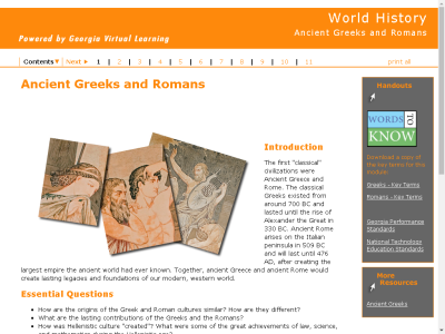 Thumbnail for World History : Ancient Greeks and Romans resource
