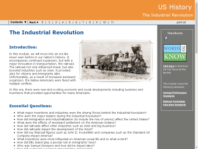 Thumbnail for US History : The Industrial Revolution resource