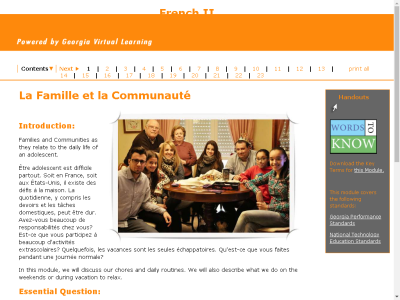 Thumbnail for French II : La Famille et la Communauté resource