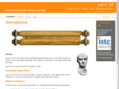 Thumbnail for Latin III : Livy-Punic Wars: Livy Pronunciation resource