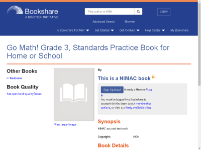 Thumbnail for Go Math! Grade 3, Standards Practice Book for Home or School resource